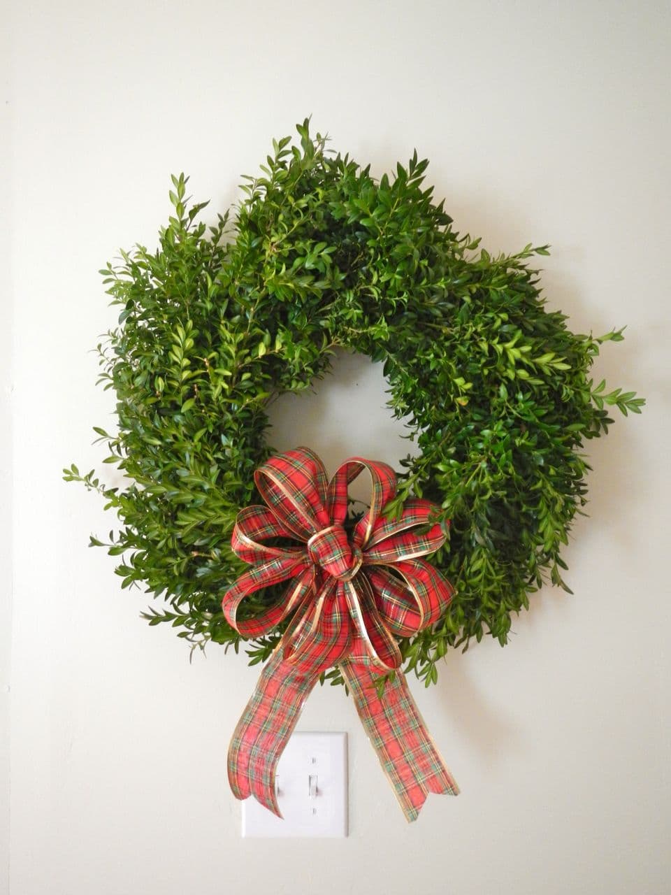 Embellished Trader Joe’s Boxwood Wreath