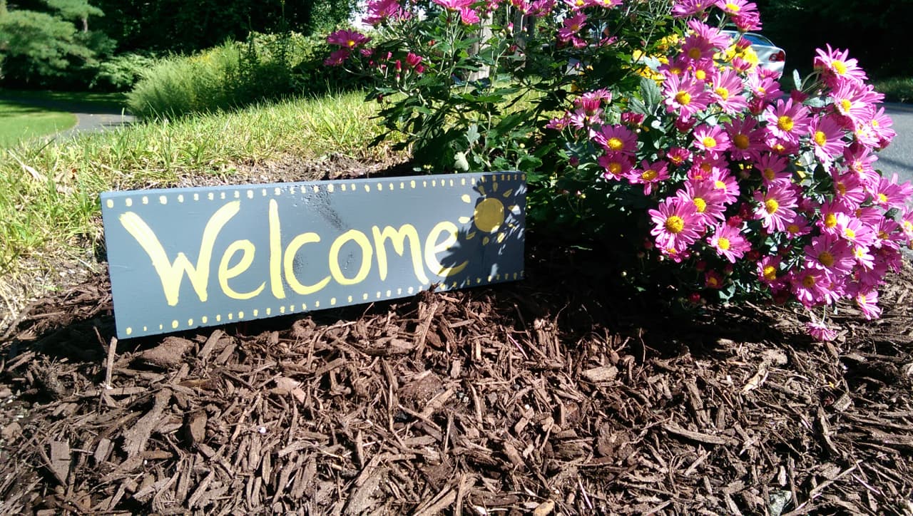 Homemade Garden Sign