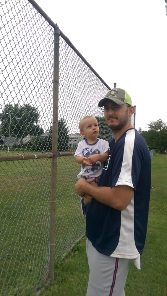 Watching Daddy Play ‘Ball