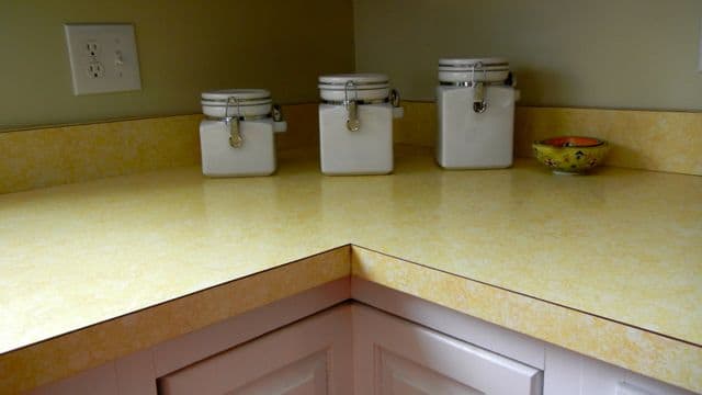 Yellow Laminate Counters