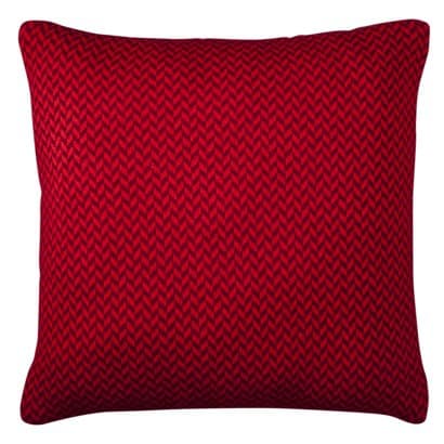Red Herringbone Floor Pillow