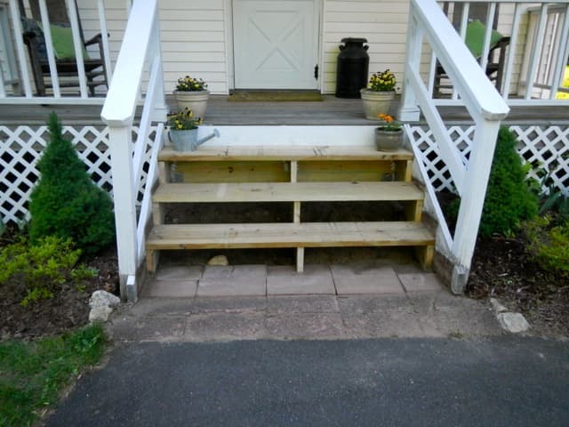 Front Step Finishing Touches