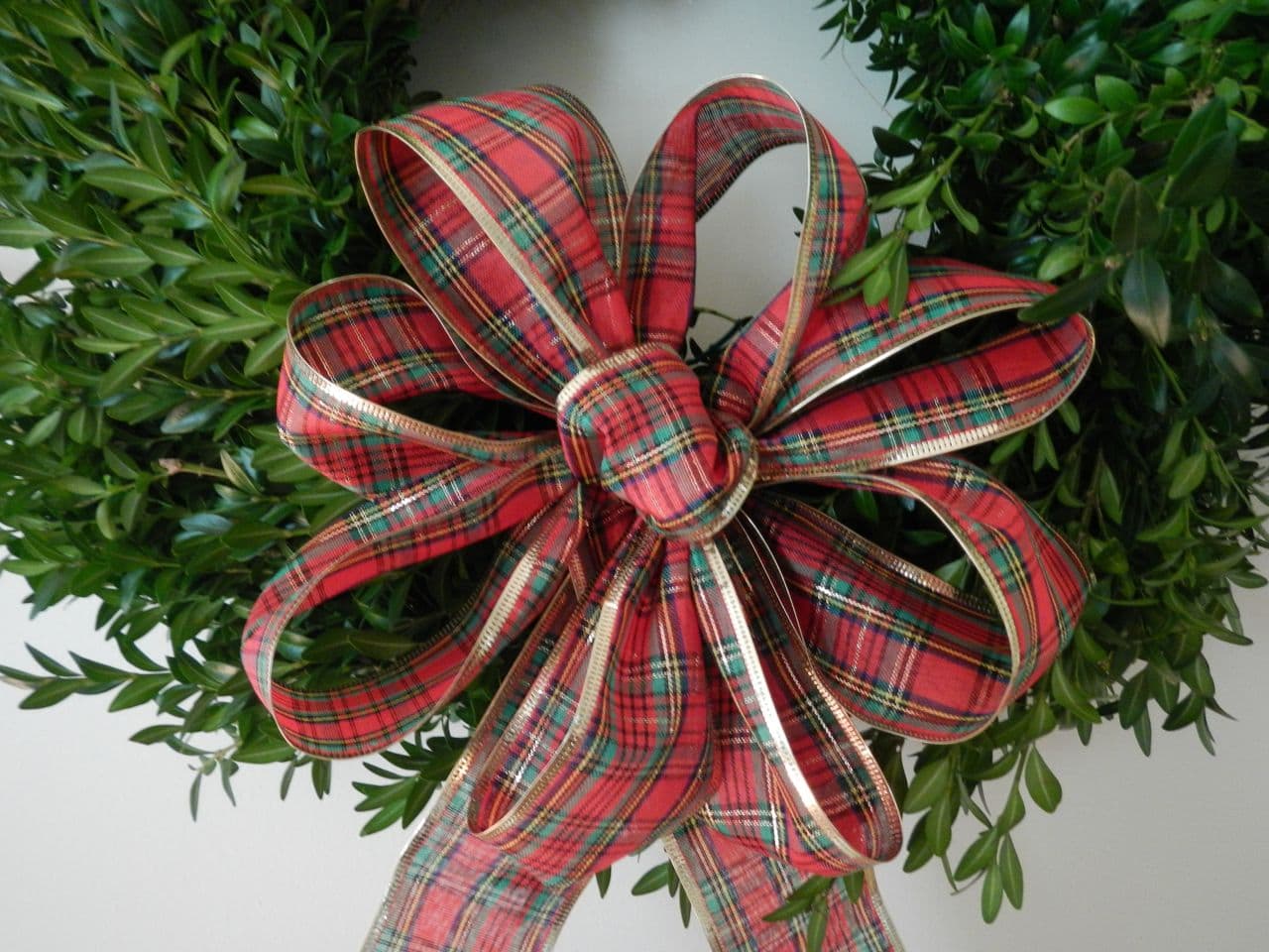 Embellished Trader Joe’s Boxwood Wreath