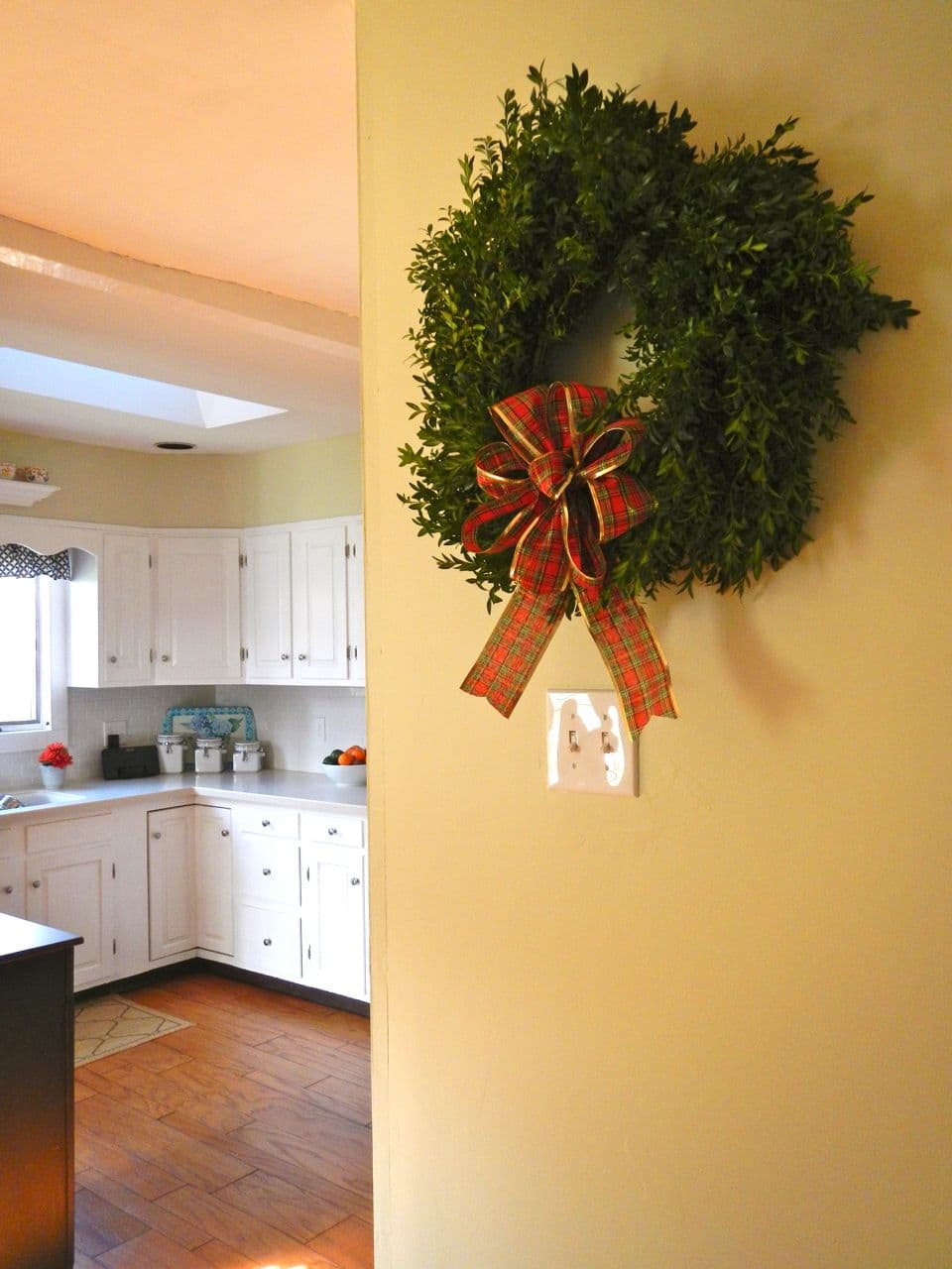 Embellished Trader Joe’s Boxwood Wreath